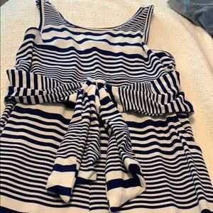 Navy and white Jumpsuit